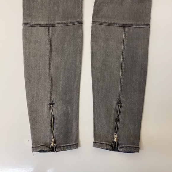 Grey Zara Moto Jeans - Picture 5 of 10
